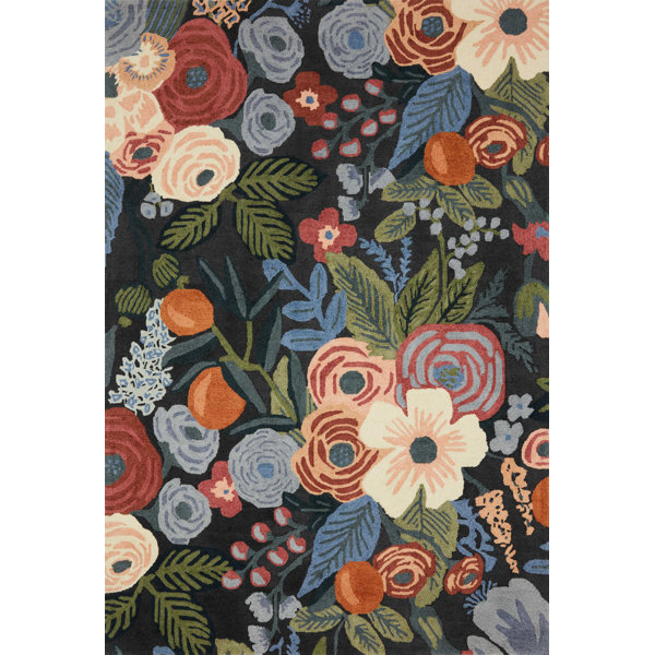 Rifle Paper Co. x Loloi Joie Garden Party Navy Rug